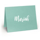 Handwritten Script Folded Shimmer Note Cards Image 1 of 3